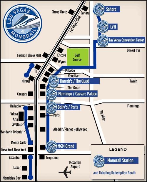 mapa Las Vegas tranbia