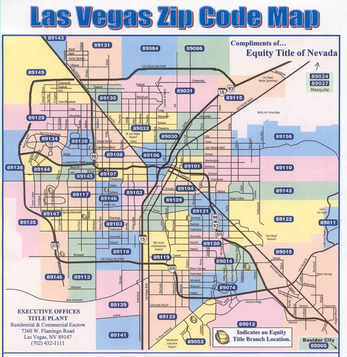 zip code mapa Las Vegas