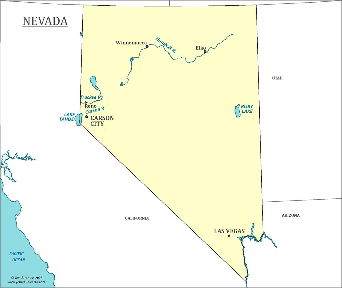 mapa Las Vegas Nevada