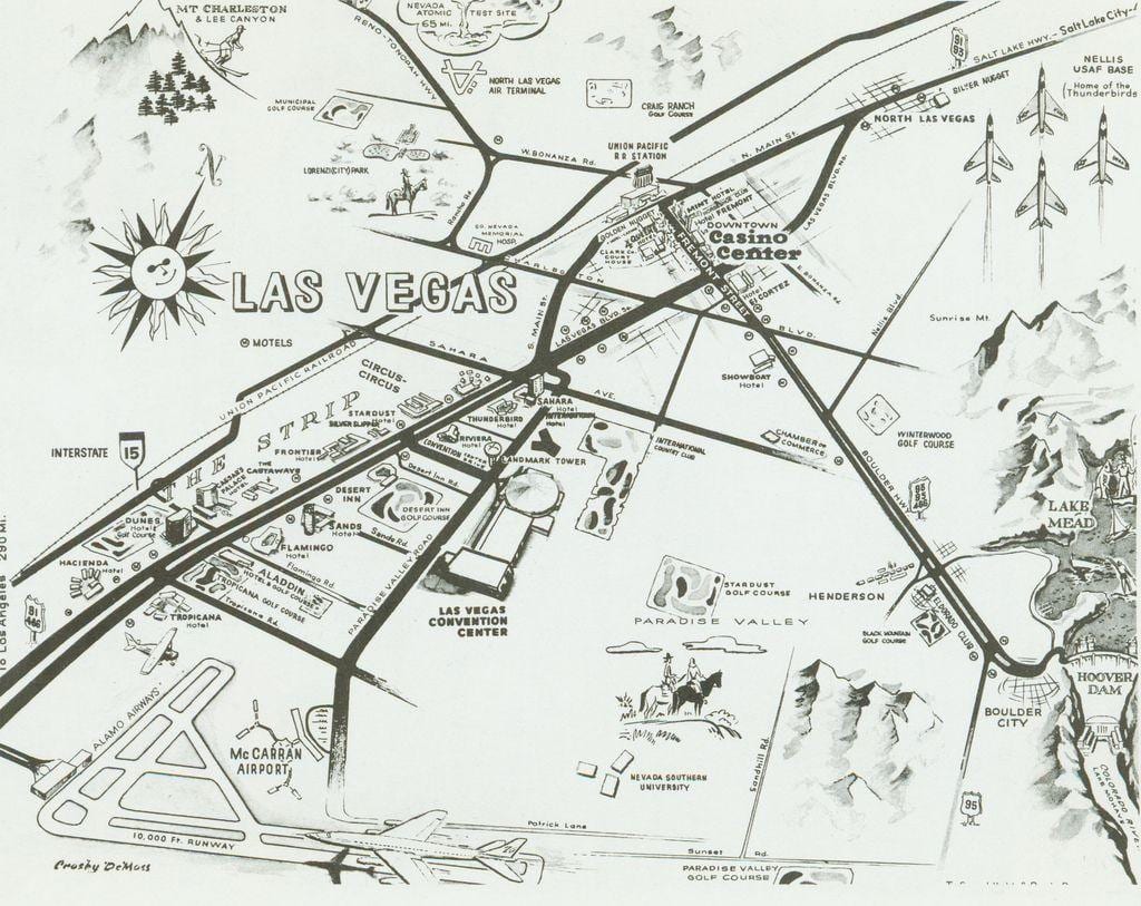 zaharra Las Vegas strip mapa