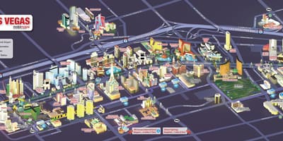 Mapa casinos on Las Vegas strip